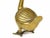 Mid 20th Century Large Heavy Gold Brass Duck Bird Figurine Model For Sale - Image 9 of 9