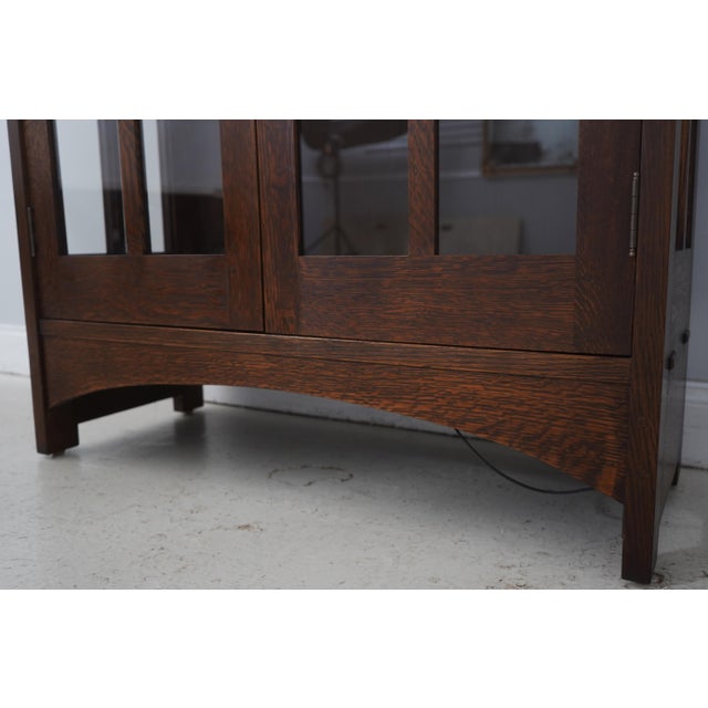 Stickley Mission Oak Arts & Crafts Bookcase For Sale - Image 10 of 17