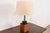 Milo Baughman Milo Baughman Style Mid-Century Modern Teak and Brass Table Lamp, Circa 1960s For Sale - Image 4 of 12