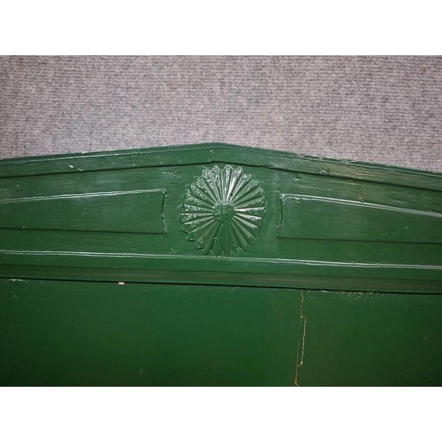 Directoire Bed in Green Painted Wood For Sale - Image 5 of 7