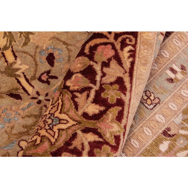 Textile Elegant Pak-Persian Gold/Drk. Red Wool Rug - 9'0'' X 11'3'' For Sale - Image 7 of 9