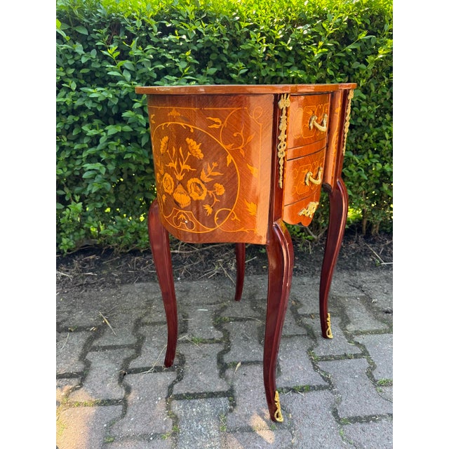 1980s 1980 French Louis XVI Mahogany Bronze Commodes - Pair For Sale - Image 5 of 15