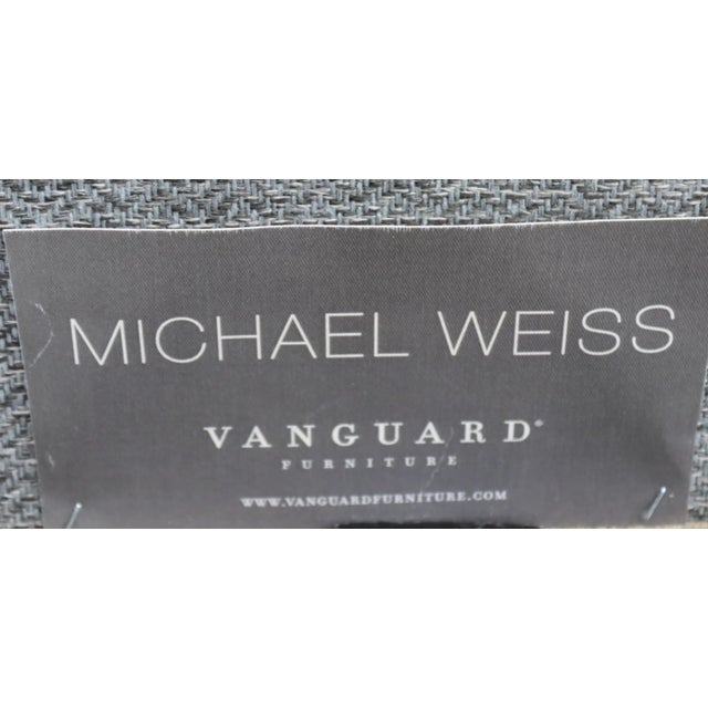 Vanguard Furniture Vanguard Furniture Michael Weiss King Size Bed Frame Tufted Grey Fabric For Sale - Image 4 of 4