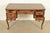 1960s Sligh Furniture French Provincial Louis XV Carved Fruitwood Leather Top Bureau Plat Desk, Circa 1960s For Sale - Image 5 of 12