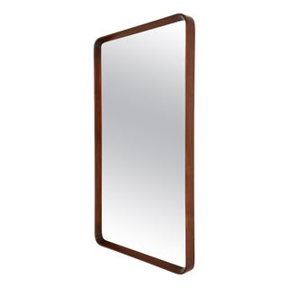 Large Mid-Century Mirror in Mahogany, 1940s For Sale