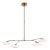 Champalimaud for Visual Comfort Signature Brindille Large Four Light Chandelier in Soft Brass with White Glass For Sale