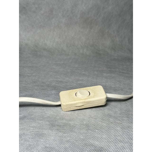 Metal Space Age White Opal Glass Table Lamp, Germany, 1970s For Sale - Image 7 of 8