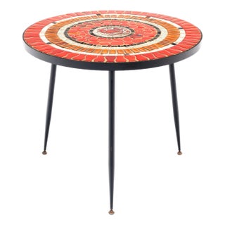 Period Mid-Century French Tiled Table For Sale