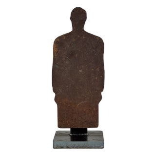 Rare Human Form Vintage Shooting Target on Custom Made Stand For Sale