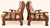 Wood Vintage Lounge Chairs in Wood and Floral Fabric, 1970s, Set of 2 For Sale - Image 7 of 11