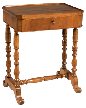 Rectangular Walnut Table, 1850