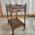 Nice detail on this 1920’s English Serving Trolly or Bar Cart on casters with Drawer. Good practical size and easy to...