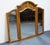 BASSETT FURNITURE Solid Oak Traditional American Colonial Revival 49x56" Tri-View Dresser Mirror 2085-246 49.25" High...