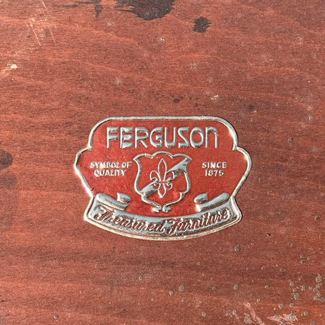 Burnt Umber Early 20th Century Ferguson Bros MFG Mahogany Pie Crust Two-Tier Dumbwaiter Table For Sale - Image 8 of 9