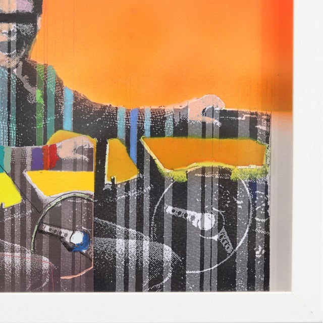 Paint Ciao Mamma 2 - Original Abstract Figurative Color Drenched Mixed Media Artwork by Fabio Coruzzi For Sale - Image 7 of 9