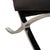 Ludwig Mies van der Rohe Black Vegan Leather Barcelona Chair by Ludwig Mies van der Rohe for Knoll International For Sale - Image 4 of 10