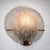 Mid-Century Modern Set of Five Wall Lights with Glass Shades, italy, Mid-20th Century For Sale - Image 3 of 10