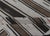 Vintage Turkish Kilim Rug With Ivory, Brown, Olive and Red Stripes For Sale - Image 10 of 11