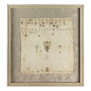 1798 Linen Alphabet Embroidery Sampler