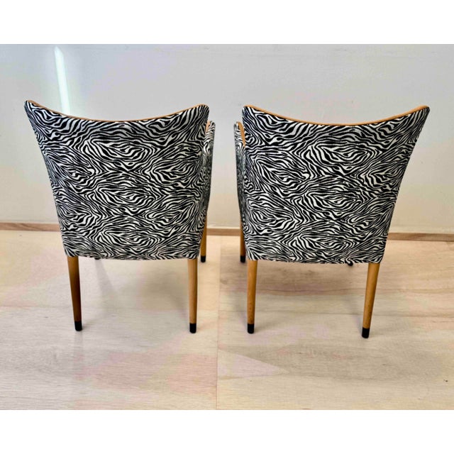 Textile Italian Giorgina Armchairs by Giorgetti, 1980s, Set of 2 For Sale - Image 7 of 15