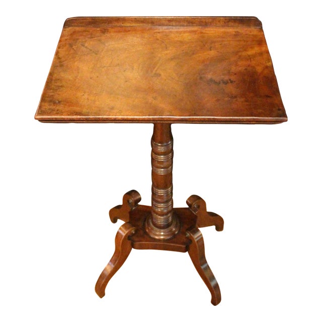 Circa 1820 English Late Regency Adjustable Height Reading Table or Music Stand For Sale