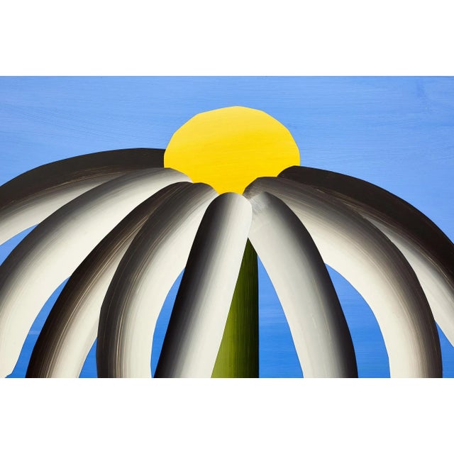 Original Modern Painting Floral Botanical Daisy Collage on Paper For Sale - Image 4 of 4