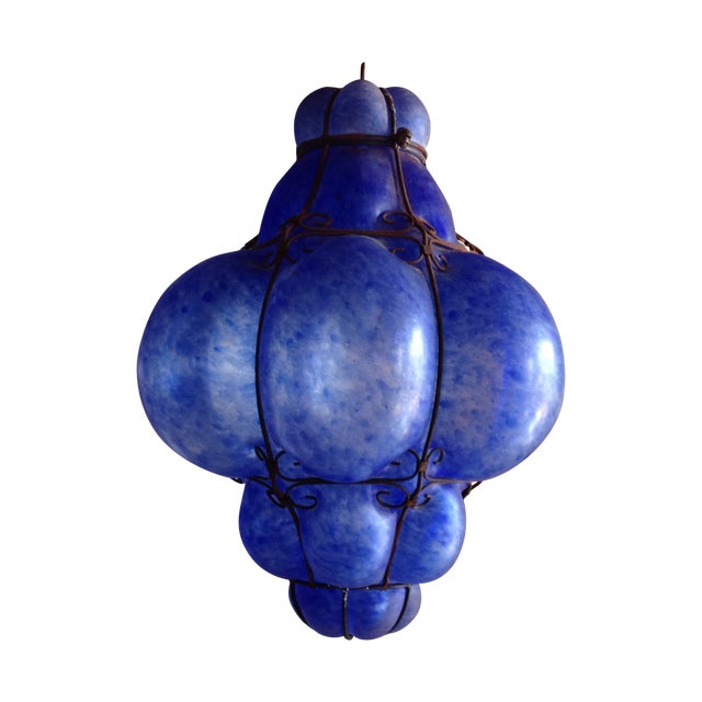 Venetian Glass Chandelier For Sale