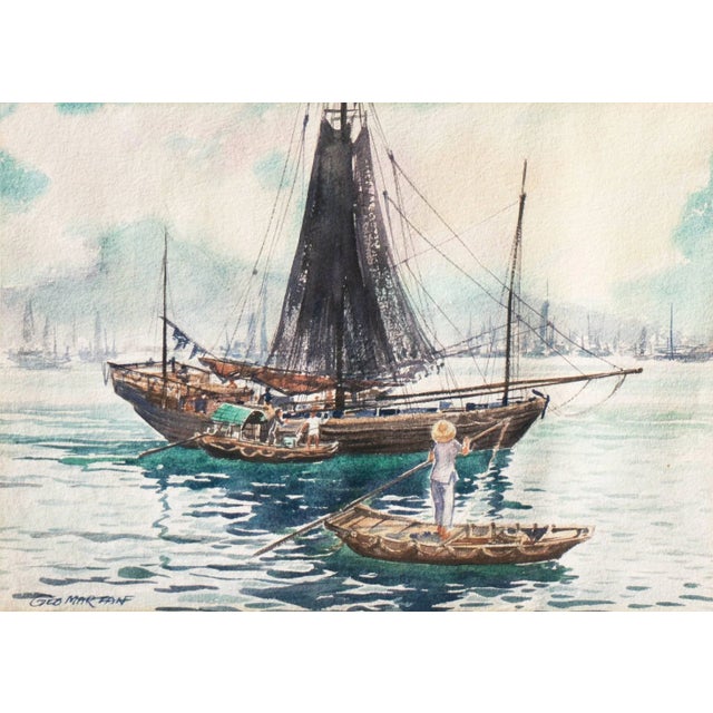 Paper 'View of Causeway Bay, Hong Kong' by George Marzan For Sale - Image 7 of 7