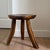 Antique tripod stool, solid wood, deep patina, beautifully irregular. One of the legs is damaged (see photos), but the...