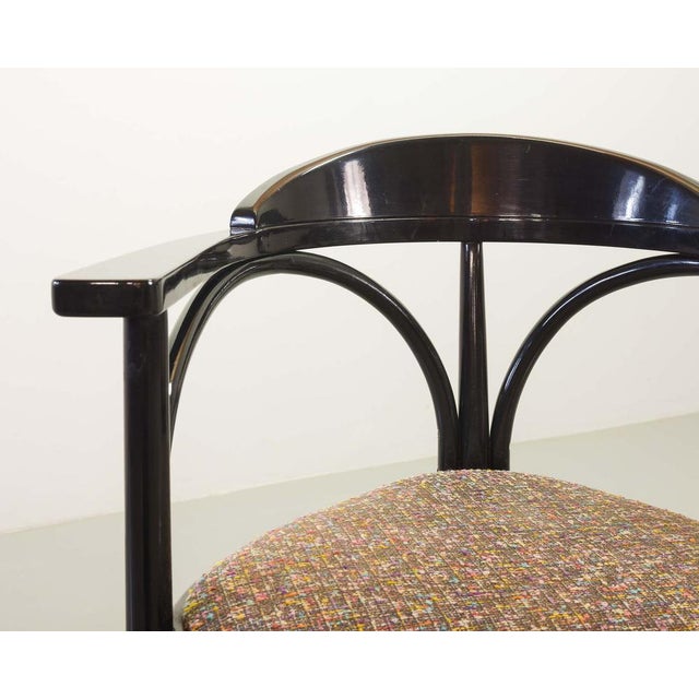 Black Lacquered Model 87 Dining Chairs, 1980s, Set of 4 For Sale - Image 13 of 18