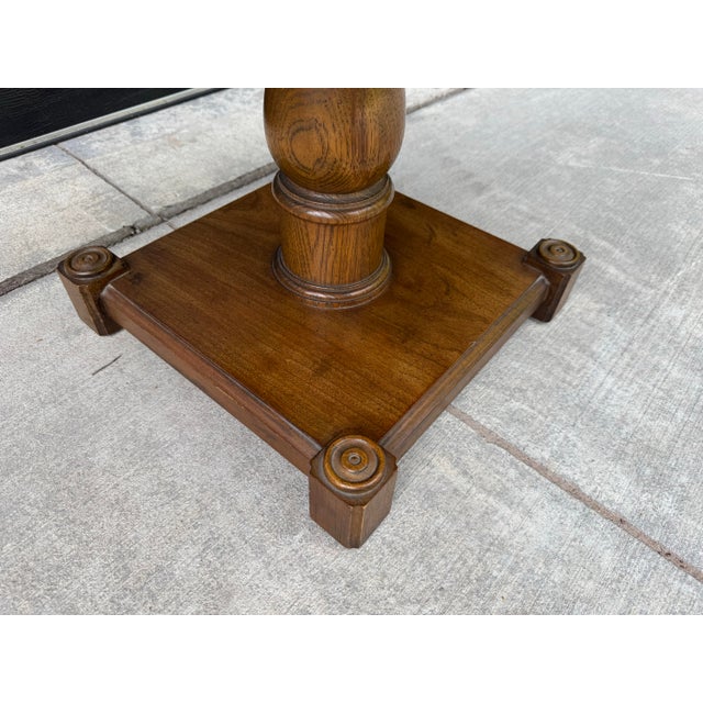 Wood 1968 Vintage Drexel Drexel Heritage Pedestal Bunching Table - Model 205-105 For Sale - Image 7 of 11