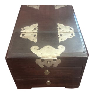 Antique Chinese Jewelry or Seal Box For Sale