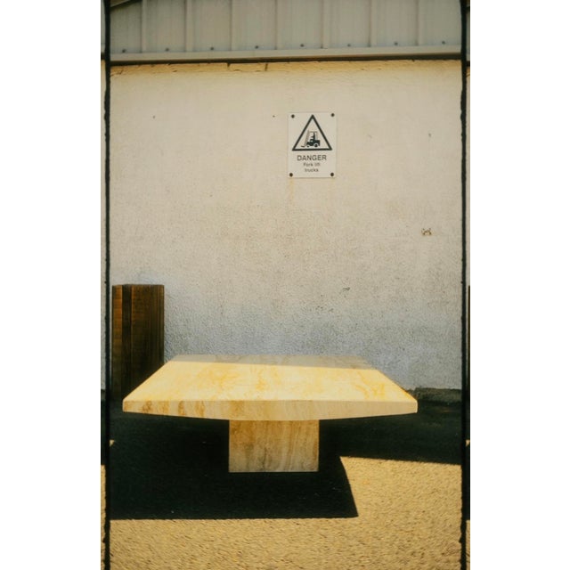 1980s Vintage Travertine Coffee Table, 1980s For Sale - Image 5 of 5