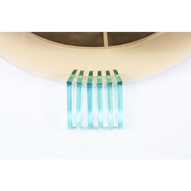 1950s Italian Wall Lights in Gilt Metal and Glass, 1950s, Set of 2 For Sale - Image 5 of 9