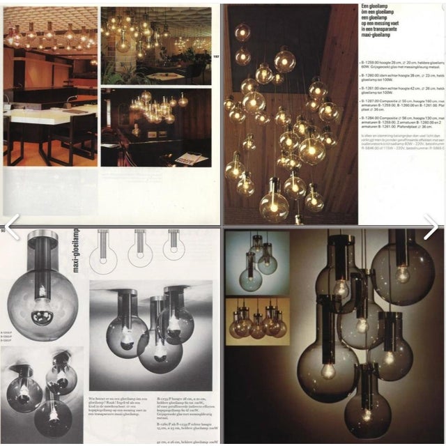 Bulb Hanging Lamp by Frank Ligtelijn for Raak, 1970s For Sale - Image 8 of 9