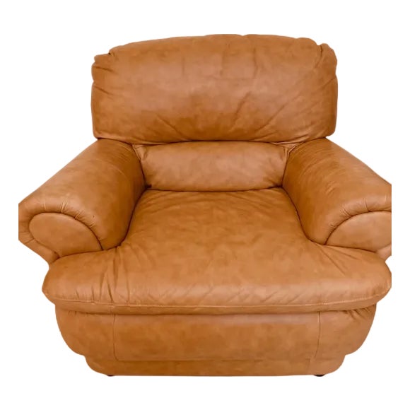 Chateau d'Ax Italian Leather Armchair Y2k For Sale