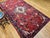 Red Vintage Persian Hamadan Gallery Area Rug, Hand-Knotted Wool, Tribal Bird Pattern, 6x10, Red & Navy For Sale - Image 8 of 18