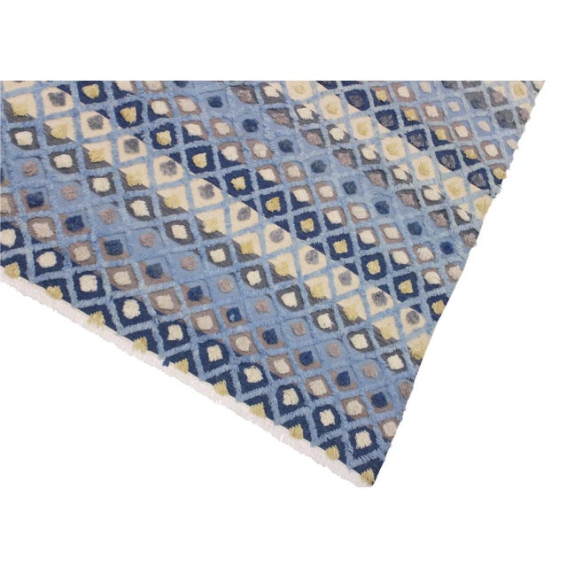 Make a statement in your home with this meticulously hand-knotted high-low pile Moroccan wool rug. An intricate design...