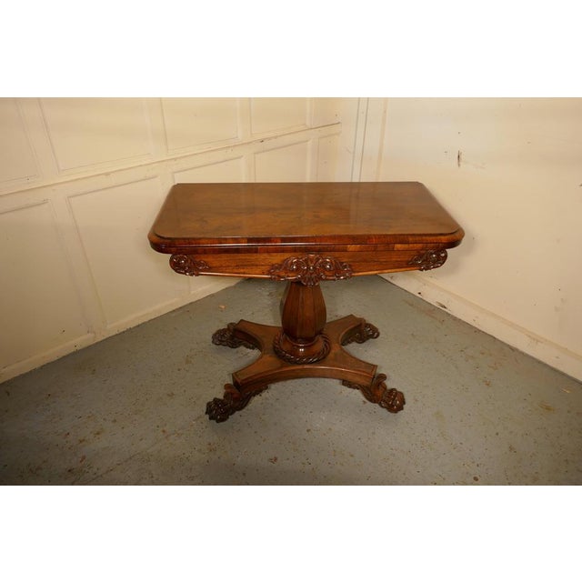 Superb WilliamIV Folding Games or Card Table This is an exceptionally fine quality piece with beautiful patina, it takes...