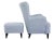 Set of Scandinavian Grace Lounge Chair with Stool For Sale - Image 6 of 9