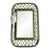 1981 Burwood Faux Bamboo Trellis Wall Mirror, Newly Painted For Sale