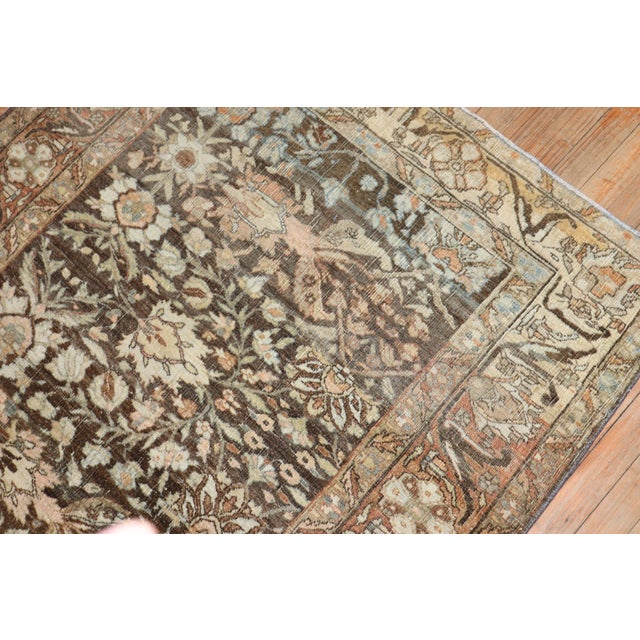Early 20th Century Antique Persian Bidjar Carpet - 3'8" x 5'9" For Sale - Image 5 of 8