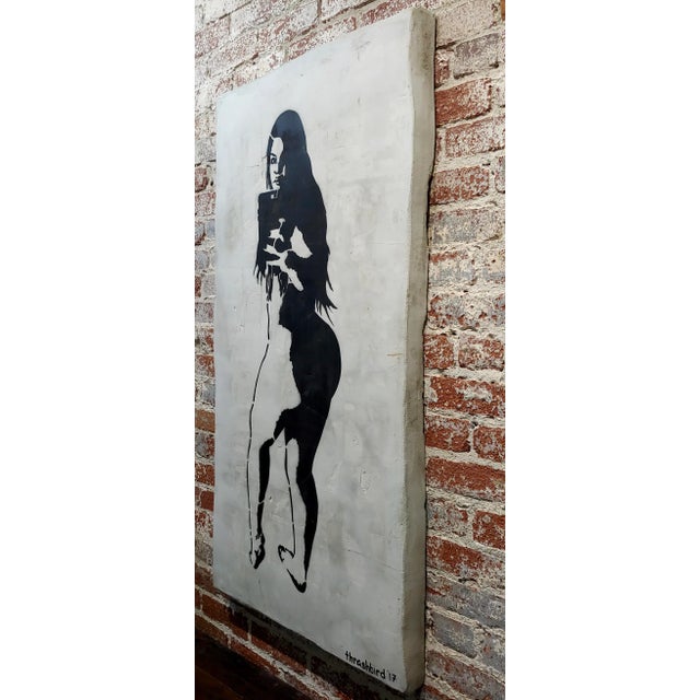 Black Thrashbird Art - Kim Kardashian Taking a Selfie - Stencil & MIX Media Painting For Sale - Image 8 of 10