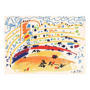 Pablo Picasso Toros Y Toreros 2 Dated 1/8/57
