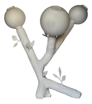 Ramages Three Paper Light Sculpture by Papier À Êtres