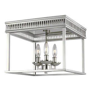 Sean Lavin by Visual Comfort Studio Woodruff Flush Mount, Polished Nickel