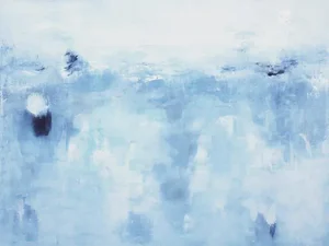 "Magic Hour" Large Giclee Canvas Print Blue Lavender White Limited Edition Print by KR Moehr