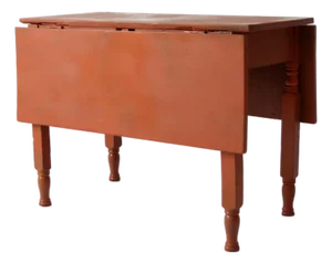 Antique Painted Primitive Drop Leaf Table