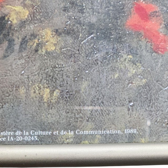 Vintage 1989 Claude Monet “Poppy Field” Musée D’Orsay Exhibition Poster – Framed For Sale In Chicago - Image 6 of 7