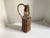 Late 20th Century Vintage French Country Wicker-Wrapped Square Bottle For Sale - Image 5 of 12